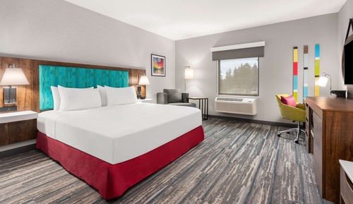 Estudio, 1 cama de matrimonio grande, frigorífico y microondas