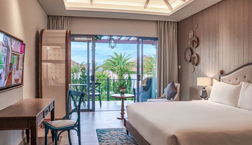 Habitación Premier, 1 cama de matrimonio grande, acceso a la piscina