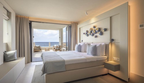 Habitación Deluxe doble, balcón, vistas al mar