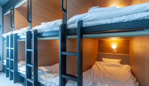 Dormitorio compartido estándar, dormitorio mixto, no fumadores (Max capacity 8 Adults, 1 bunk bed)