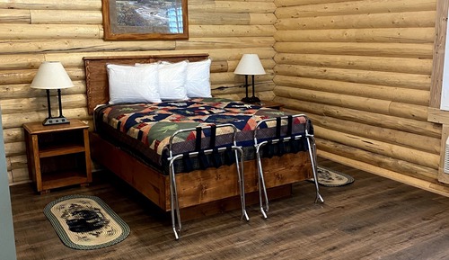 Cabaña superior, 1 cama de matrimonio, accesible para personas con discapacidad