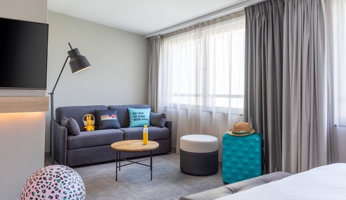 Habitación, 1 cama de matrimonio con sofá cama