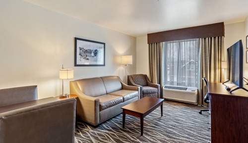 Suite, 1 cama de matrimonio grande con sofá cama, no fumadores (Extended Stay)