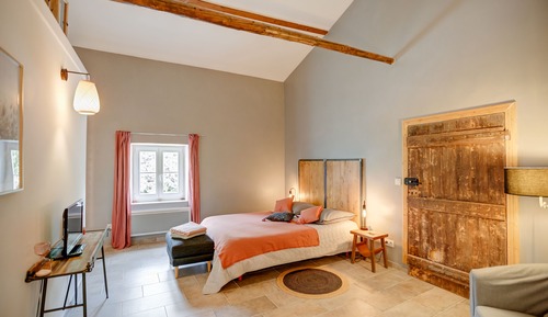 Habitación romántica doble, vistas al parque (Chambre des Vignes)