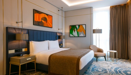 Habitación Premium, 1 cama de matrimonio grande, Acceso al salón del club, vistas al mar