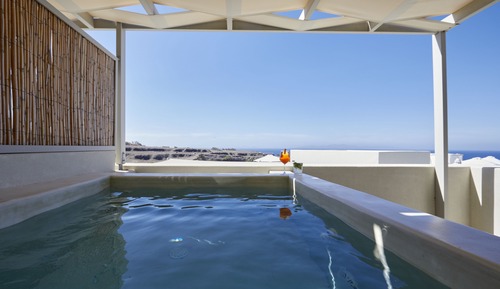 Suite Deluxe, 1 cama de matrimonio grande, bañera de hidromasaje, vistas al mar