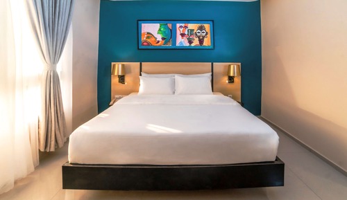 Habitación estándar, 1 cama de matrimonio grande, no fumadores, vistas a la piscina