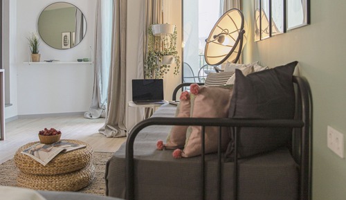 Habitación doble, 1 cama de matrimonio con sofá cama