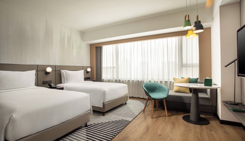 Habitación estándar, 2 camas individuales, vistas a la ciudad