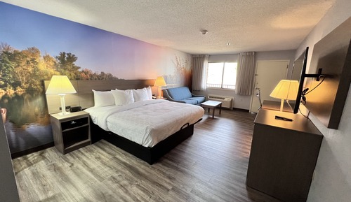 Habitación estándar, 1 cama de matrimonio grande con sofá cama, balcón, vistas al lago (Non Smoking)