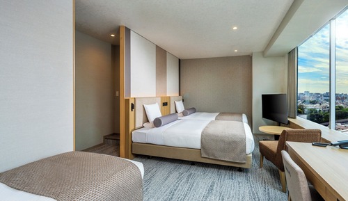 Habitación con 2 camas individuales, no fumadores (Sky View, Extra bed, Up to 3 People)
