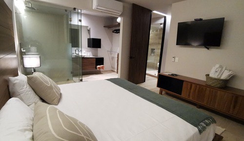 Apartamento de lujo, 1 habitación, balcón, vistas a la ciudad