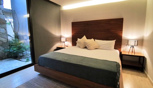 Apartamento de lujo, 1 habitación, piscina privada, planta baja
