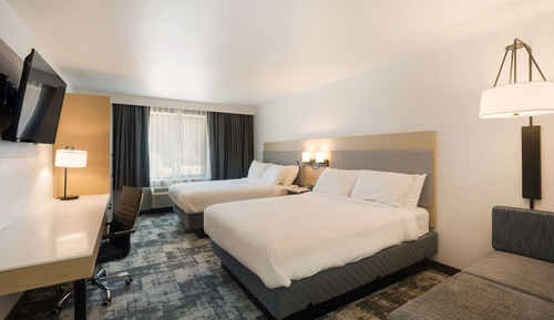 Habitación estándar, 2 camas de matrimonio, no fumadores, frigorífico y microondas