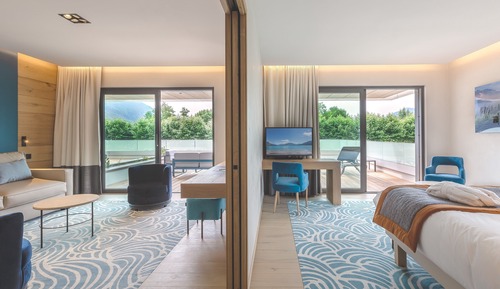 Suite Premium, 1 cama de matrimonio grande con sofá cama, terraza, vistas al lago