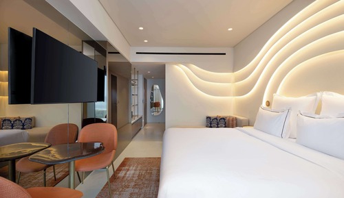Habitación Deluxe, 1 cama de matrimonio grande, vistas al mar