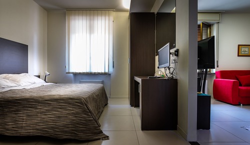 Habitación cuádruple Confort, vistas a la ciudad