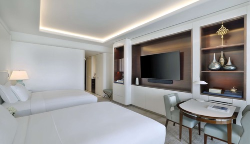 Habitación Deluxe, 2 camas de matrimonio, vistas al mar