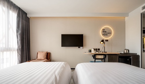 Habitación Deluxe, 2 camas individuales, no fumadores, vistas a la ciudad