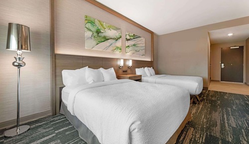 Habitación estándar, 2 camas de matrimonio, accesible para personas con discapacidad, bañera