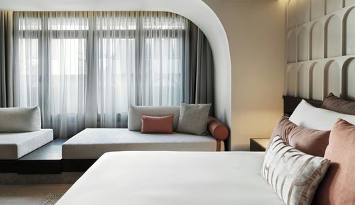 Habitación Deluxe, 1 cama de matrimonio grande con sofá cama, no fumadores (View)
