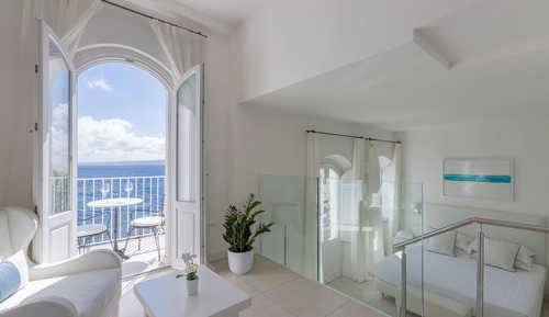 Habitación Deluxe doble, balcón, vistas al mar