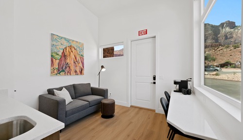 Bungalow Deluxe, 1 cama de matrimonio grande con sofá cama, vistas a la montaña