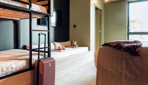 Habitación familiar, varias camas