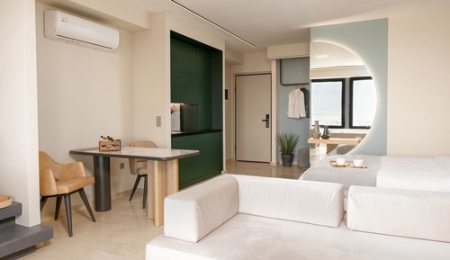 Suite estudio Premium, bañera de hidromasaje, vistas al mar