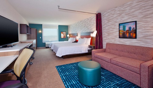 Suite estudio, 2 camas de matrimonio