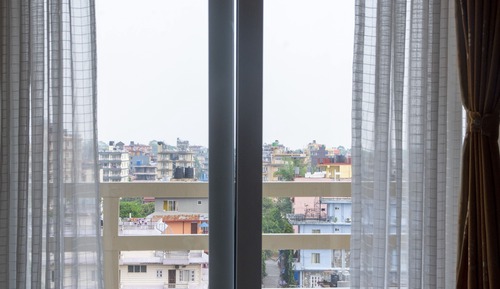 Habitación Deluxe doble, 1 cama doble, balcón, vistas a la ciudad