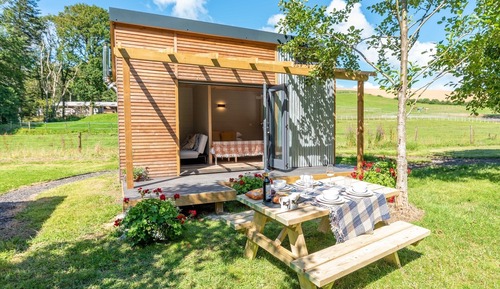 Cabaña, baño privado