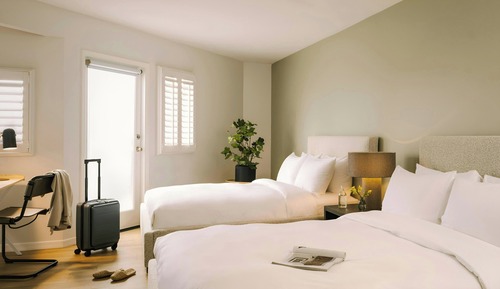 Habitación, 2 camas de matrimonio, balcón