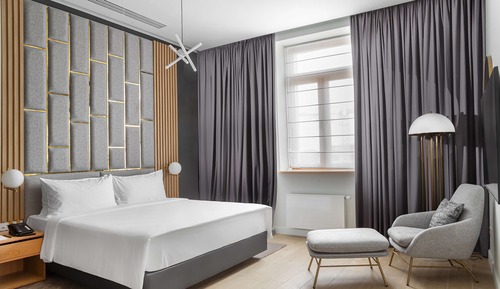 Estudio, 1 cama de matrimonio grande