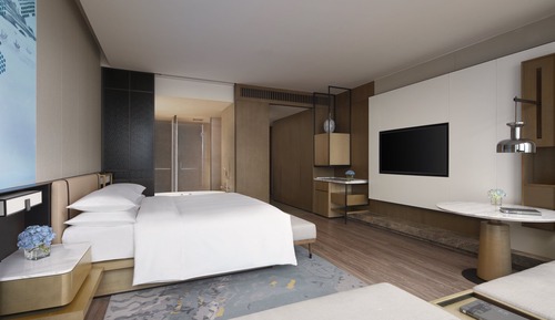 Habitación ejecutiva, 2 camas dobles, vistas a la ciudad, planta ejecutiva (City View)