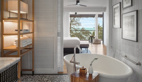 Habitación, 1 cama de matrimonio grande, vistas al mar (Essential)