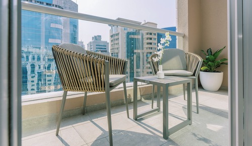 Habitación Deluxe con 2 camas individuales, balcón
