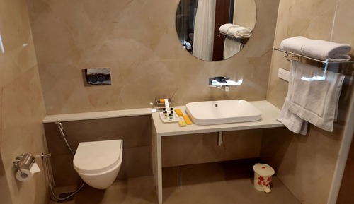 Habitación ejecutiva con 2 camas individuales, vistas al jardín