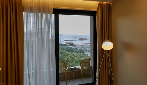 Habitación estándar doble, vistas parciales al mar