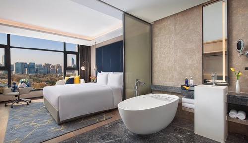 Habitación Premium, 1 cama de matrimonio grande, bañera