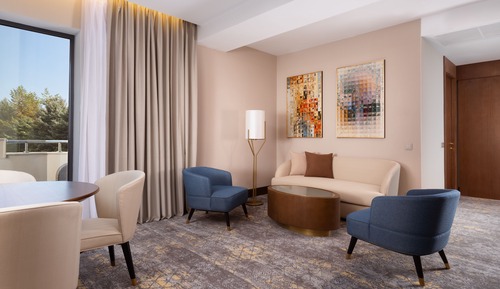 Suite Deluxe, 1 cama de matrimonio grande con sofá cama