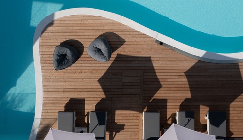 Habitación Deluxe con 2 camas individuales, acceso a la piscina