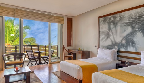 Habitación Deluxe con 2 camas individuales, vistas al mar