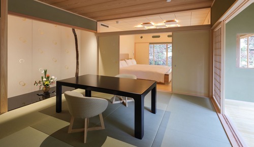 Habitación superior con 2 camas individuales, no fumadores (Wakaba Half Board Upgraded Kaiseki)