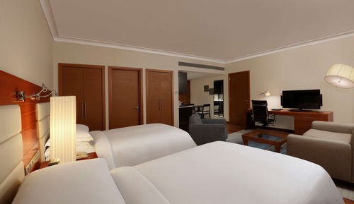 King Hilton Guestroom with Sofa cum Bed, Bathtub,15% disc on F&B,Spa