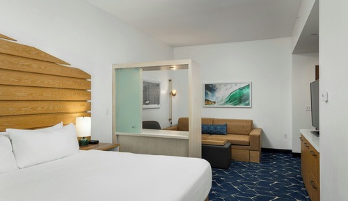Habitación, 1 cama de matrimonio grande con sofá cama