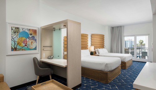 Suite estudio, 1 cama de matrimonio grande, balcón (Mobility Accessible, Roll-in Shower)
