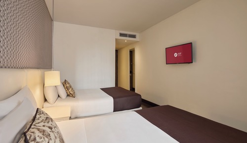 Habitación básica con 2 camas individuales
