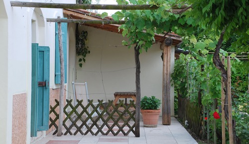 Habitación doble, patio