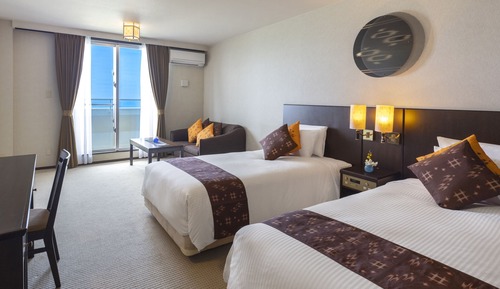 Habitación Premier con 2 camas individuales, no fumadores, vistas al mar